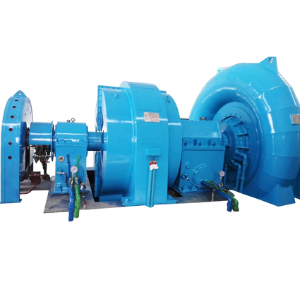 Effizienz Edelstahl Francis Turbinengenerator 400V-10kV automatische Steuerung vertikal/horizontal