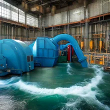 Wasserturbinengenerator Luft/Wasserkühlung 50 Hz/60 Hz Frequenz für vertikale/horizontale Installation