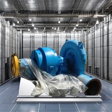 Vertikaler Schacht Francis Hydroturbinengenerator mit Edelstahlläufer
