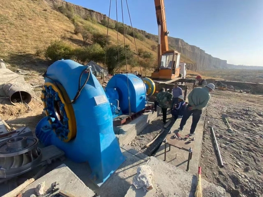 50 Jahre Lebensdauer Wasserturbinengenerator Synchroner Typ Luft/Wasserkühlung zum Nutzen