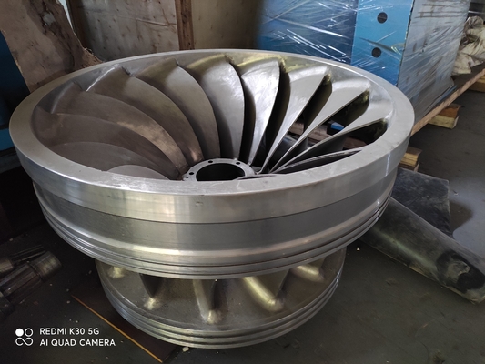 Francis-Runner-Turbine mit Schaufelwinkel für Wasserkraft und Einlassdruck von 10 MPa