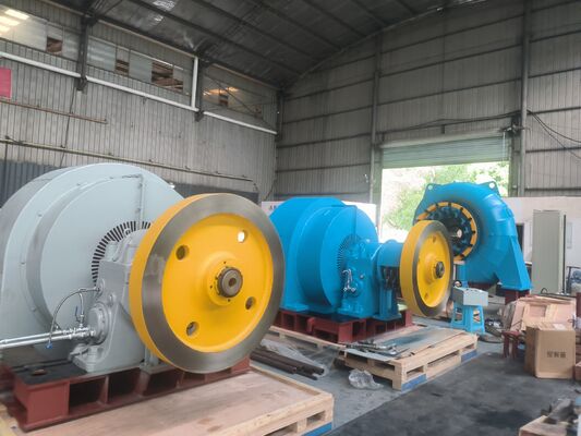 Automatischer Steuerungsmodus Francis Turbinengenerator Horizontales oder vertikales Layout-Muster zur Unterstützung der Stromerzeugung