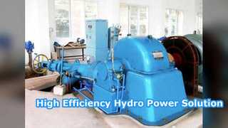 Effizienter Turgo-Turbinengenerator für Wasserkraft