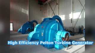 Hocheffizienter Peltonturbinengenerator für Wasserkraft